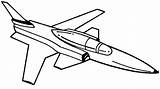 Jet Coloring Pages Fighter Color Airplane Drawing Plane Kids Print Clipartmag Clipart sketch template