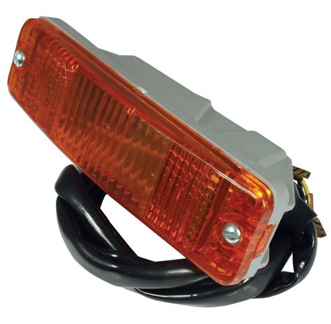 bumper mounted front turn signal assembly  amber lens heritage parts center