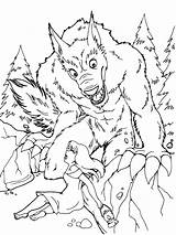 Werewolf Halloween Werewolves sketch template