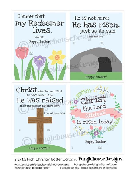 kids printable christian easter cards religious bible etsy easter
