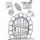 Fairy Doors Door Stamps Template Garden Templates Gnome Stamp Enchanted Mason Lindsay Google House Drawing Clear Dixie Windows Gateways Diy sketch template