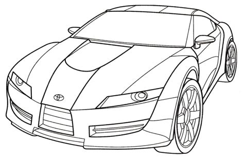 fast cars coloring pages