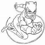 Catwoman Coloring Pages Batman Colouring Cartoon Printable Getdrawings Color Getcolorings Print sketch template