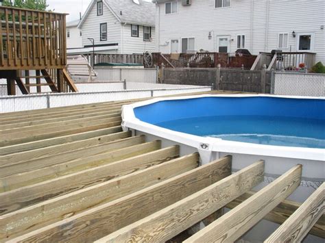 deck   pool deck frame built   pool