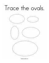 Coloring Trace Oval Color Ovals sketch template