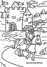 Ritter Malvorlage Malvorlagen Burg Malen Seite Ausdrucken Pferde Mewarnai Perempuan Turnier Bildes öffnet Anklicken sketch template