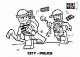 Police Polizia Pompieri Ausmalbilder Stampare Pointbrick Ninjago Playmobil Jurassic Chase Camion sketch template