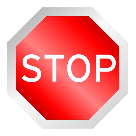 clipart stop sign