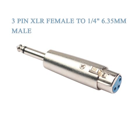 pin xlr female jack   mm male plug stereo microphone adapter buy pin xlr