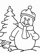 Sneeuwpop Kleurplaat Schneemann Kleurplaten Snowman Malvorlage Stemmen Stimmen sketch template