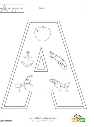 letter  coloring page  kids network letter  coloring pages