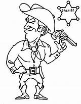 Coloring Sheriff Cowboy Button Using Into Getcolorings Grab Feel Could Right sketch template