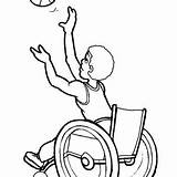 Disability Wheelchair Catch sketch template