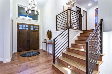 staircase railing styles   elevate  design merit real estate