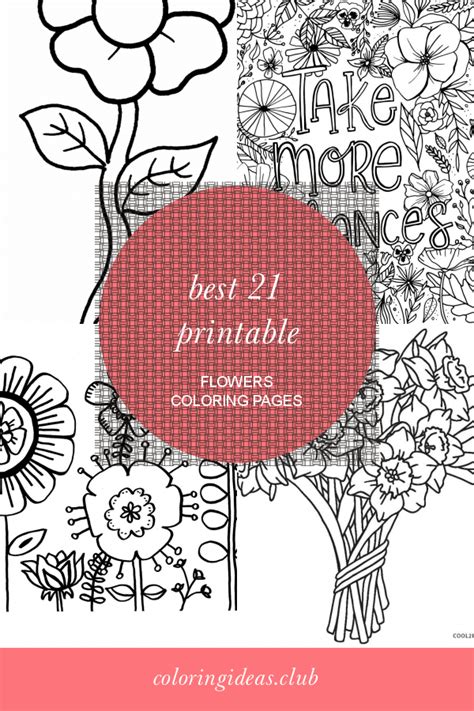 printable flowers coloring pages printable flower coloring