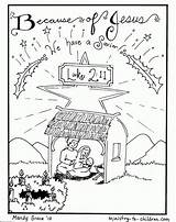 Coloring Nativity Pages Printable Popular sketch template
