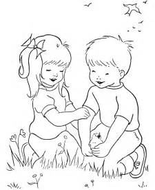 children playing coloring pages   children playing