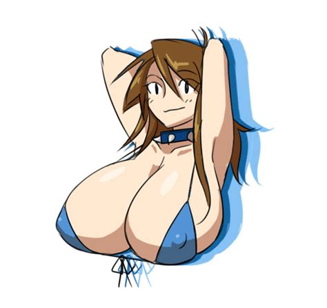 rule 34 animated big breasts bouncing breasts breasts brown hair