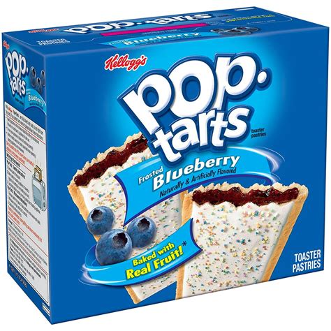 kelloggs pop tarts toaster pastries frosted blueberry 12 count box