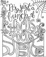 Pocus Hocus Getcolorings Spell sketch template