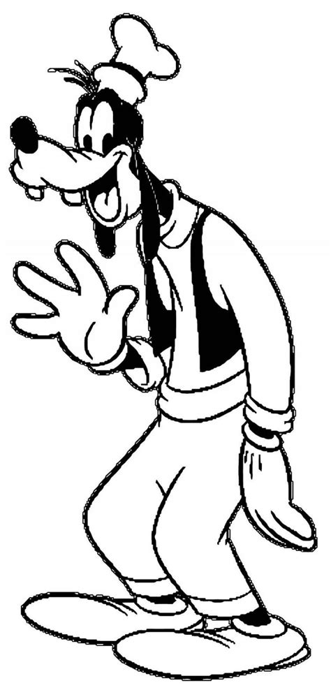 goofy  coloring pages wecoloringpagecom