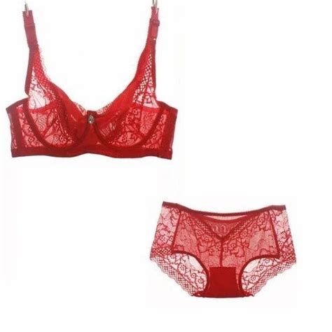 red net and ladies lace bra panty set at rs 150 set in delhi id