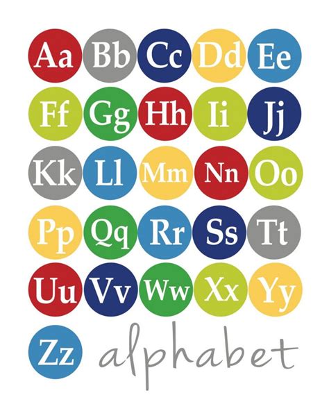 alphabet uppercase  lowercase printable