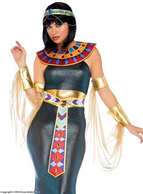 Egyptian Goddess Costume Dress Rhinestones Sequins Belt