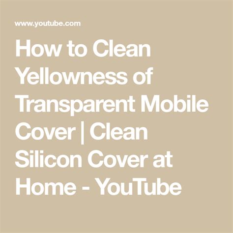 clean yellowness  transparent mobile cover clean silicon