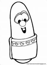 Pages Veggie Tales Coloring Printable Everfreecoloring sketch template