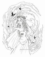 Bride Coloring Corpse Tim Burton Pages Elf Kata Printable Lineart Christmas Deviantart Colouring Sheets Book Before Halloween Nightmare Print Sketch sketch template
