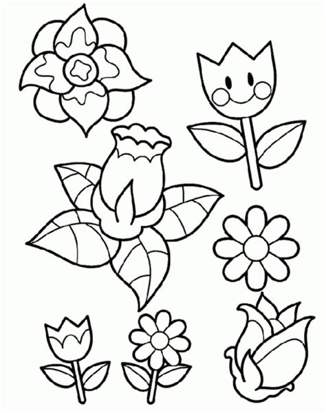 small flower coloring pages coloring pages