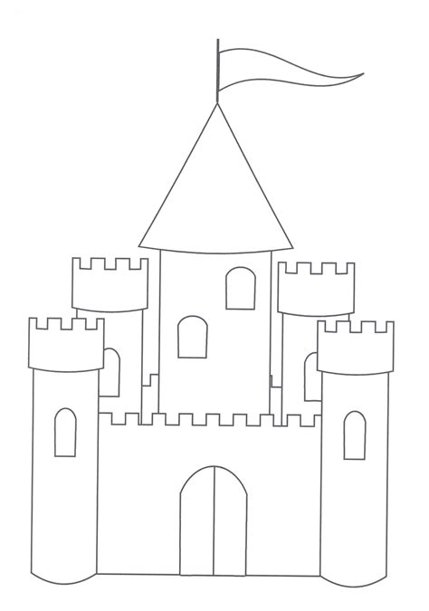 coloring page  castle coloring home