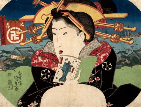 a review of ‘genji s world in japanese wood block prints at vassar college the new york times