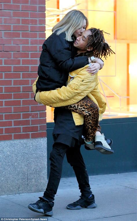 jaden smith shows off his tesla model x and gets kiss from sarah snyder daily mail online