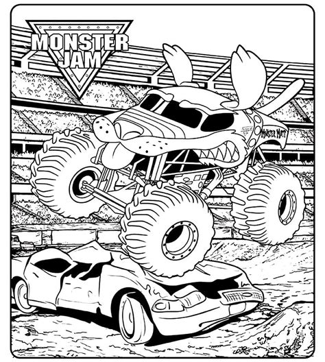 monster truck coloring pages printable  kids  day