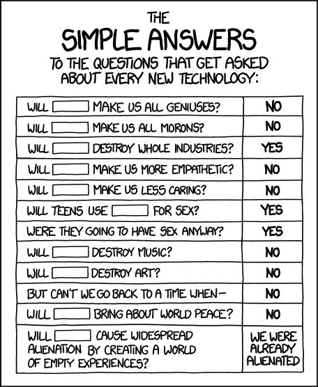 xkcd simple answers