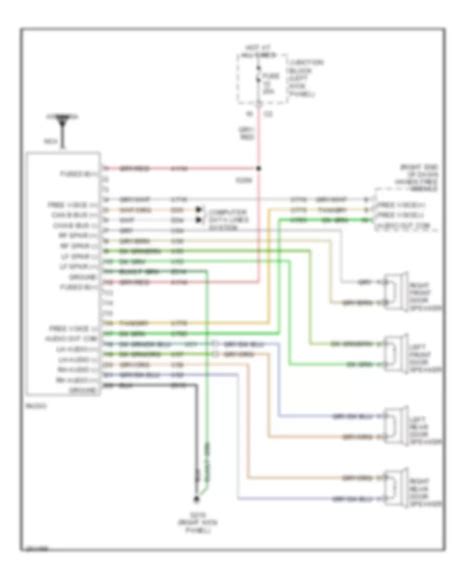 radio dodge durango  system wiring diagrams wiring diagrams  cars