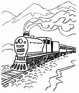 Train Coloring Pages Polar Express Steam Drawing Locomotive Engine Printable Movie Mountain Kids Line Csx Track Scenery Boys Color Railroad sketch template