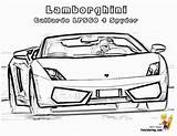 Lamborghini Gallardo Spyder sketch template