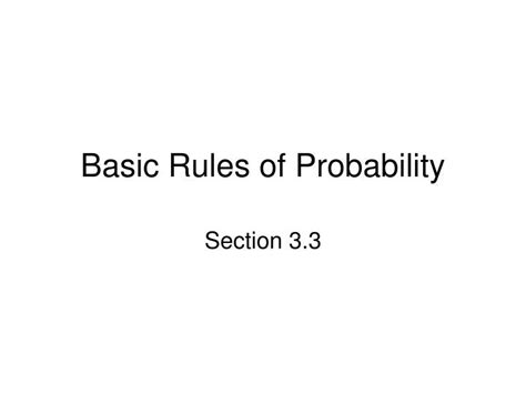 basic rules  probability powerpoint    id