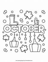 Coloring Pages Primarygames October sketch template