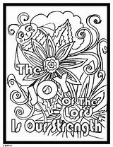 Joy Lord Coloring Strength King Thy Shall Psalms sketch template