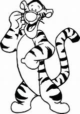 Tigger Coloring Pages Line Drawing Clipartmag Getcolorings sketch template