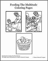 Coloring Pages Feeding Jesus 5000 Feeds Multitude Bible Word God Miracles Colouring Activity Craftingthewordofgod Fish Printable Clipart Crafting Sunday School sketch template