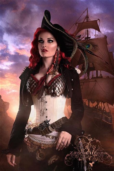 Redhead Lady Pirate Cosplay Hardcore Pirate Girls