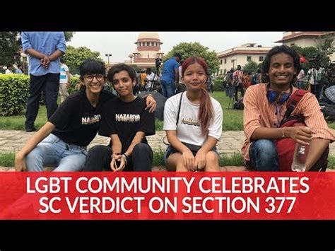 lgbt community celebrates sc verdict on section 377 video dailymotion