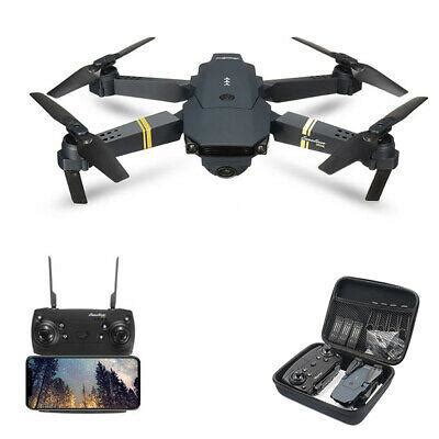 drone  pro foldable quadcopter wifi fpv p wide angle hd camera batteries