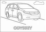Honda Coloring Odyssey Pages Cr Ae86 Template Kids sketch template