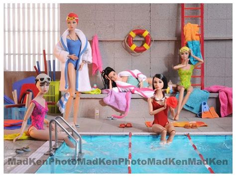 poppy dolls pool party in 2019 barbie furniture barbie diorama barbie images